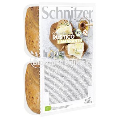 Bezlepkový kváskový chlieb s amarantom bio 500g Schnitzer