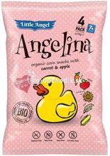Bio Snack kukuričný Angelina mrkva a jablko 4x15g LITTLE ANGEL