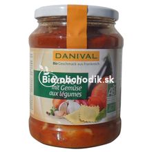 Bio Zeleninové RAVIOLLI s Paradajkovou omáčkou 670g DANIVAL