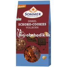 Cookies špalda-horká čokoláda s lieskovými orechmi 150g Sommer Bio