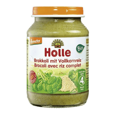 Detská výživa brokolica a hnedá ryža od 4. mesiaca 190g Holle