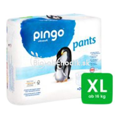 Ekologické plienky Pingo nohavičky XL 15-30kg 26ks
