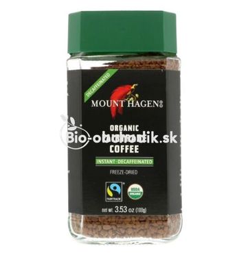 „Instantná káva Arabica“ bezkofeínová 100g Mount Hagen