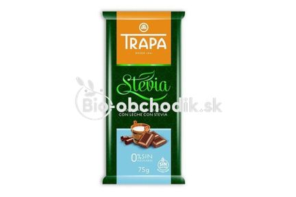 Mliečna čokoláda so steviou 75g TRAPA