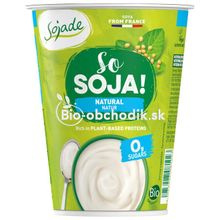Sójový jogurt biely Bio 400g Sojade