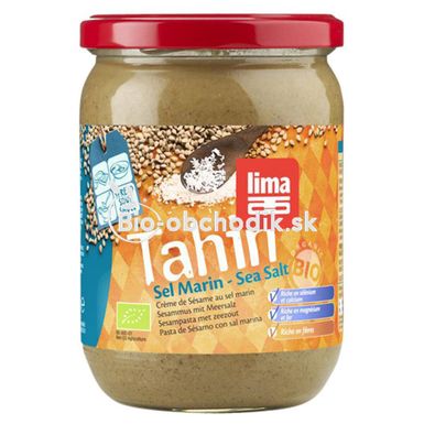 Tahini sezamové so soľou bio 500g Lima