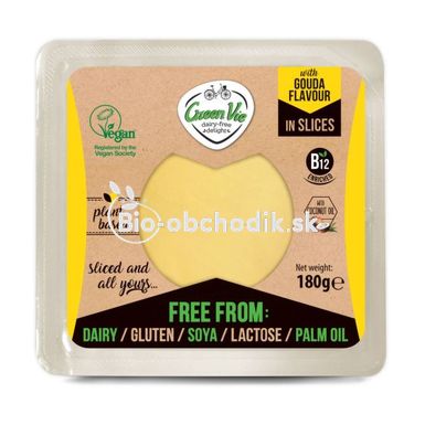 VEGAN syr gouda plátky 180 g GREENVIE