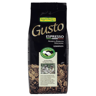 Zrnková káva Gusto Café Espresso 250g Rapunzel